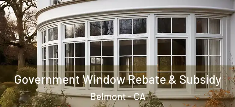  Government Window Rebate & Subsidy Belmont - CA