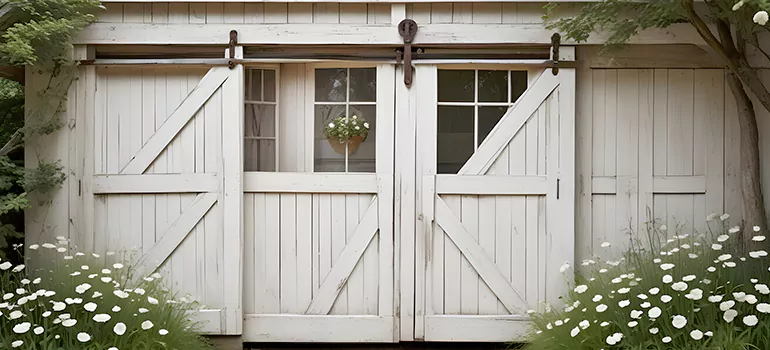 Rear Barn Door Repair in Belmont, CA