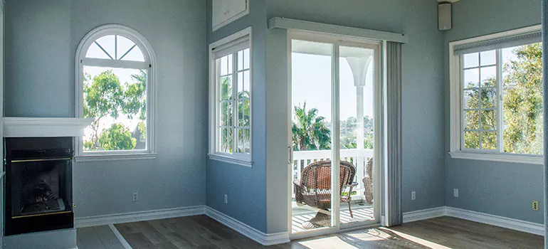 Tempered Glass Sliding Door inBelmont, CA