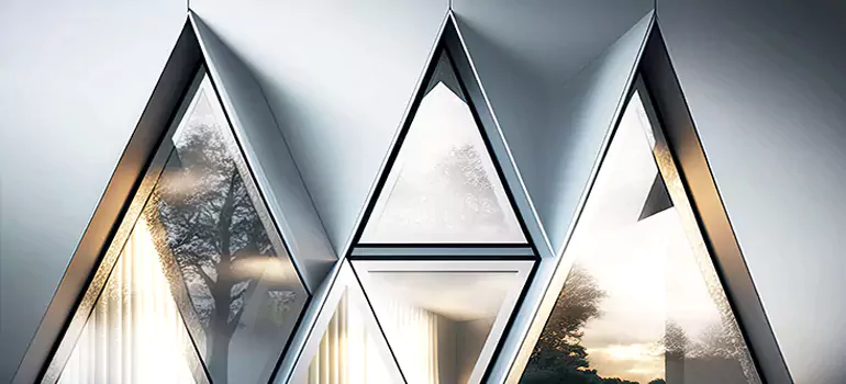 Trapezoid Window Design in Belmont, CA