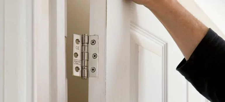 Bathroom Stall Door Hinge Repair in Belmont, CA
