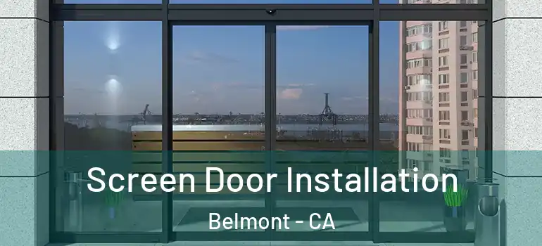  Screen Door Installation Belmont - CA