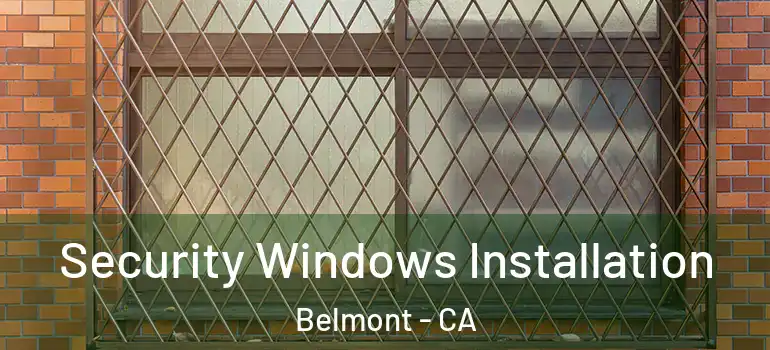  Security Windows Installation Belmont - CA