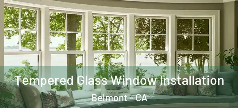  Tempered Glass Window Installation Belmont - CA