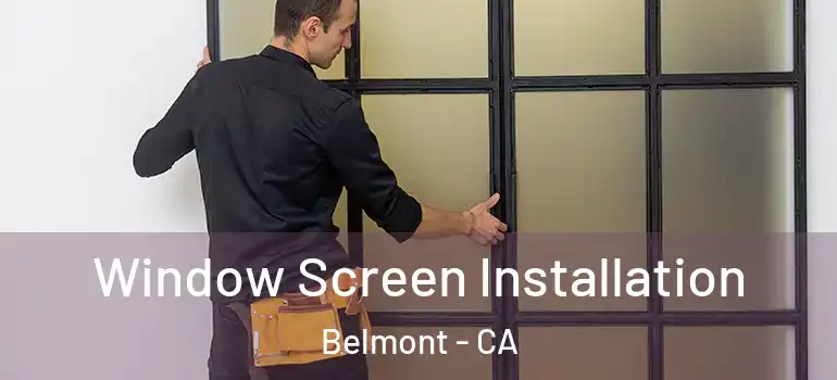  Window Screen Installation Belmont - CA